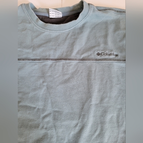 Columbia Sportswear Teal Colored Long Sleeve Crewneck Pullover Sweater - Picture 3 of 12
